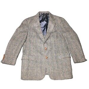 Austin Reed Of Regent ST woven in USA Heavy tweed two button sport coat 40 R